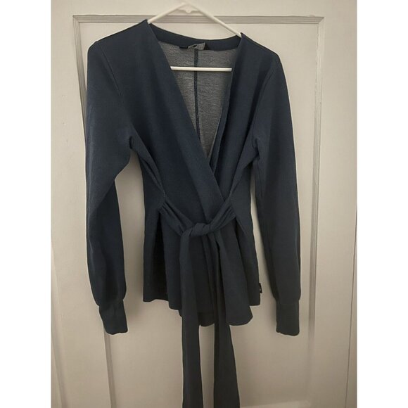 The North Face Sweaters - The North Face Women's Terry Wrap Cardigan Sweater Monterey Blue Heather Size L